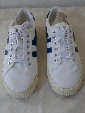 Gola Tennis Mark Cox White Blue Tennis Sneaker Shoe CLA 280 Womens 9